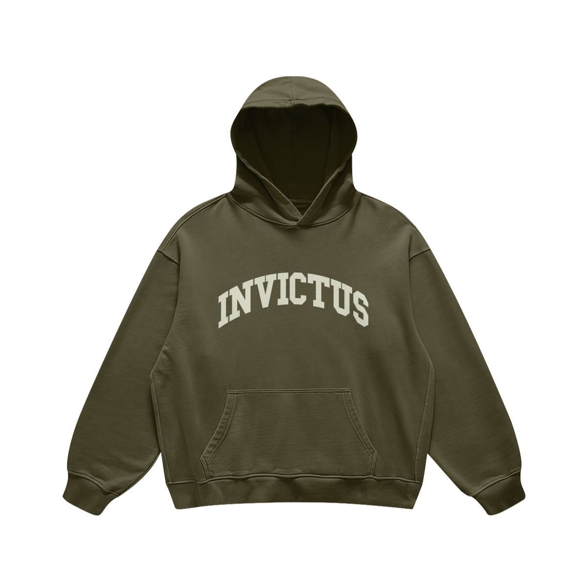 HEAVYWEIGHT VARSITY HOODIE - OLIVE GREEN